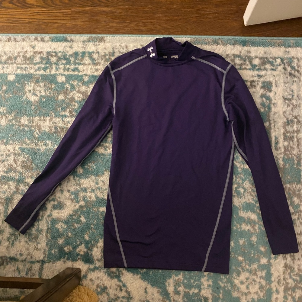 Purple under armour compression shirt